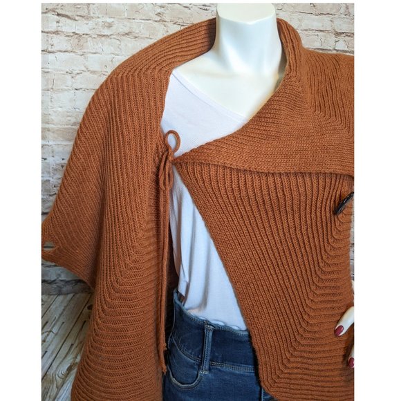 Elisabetta Collection Asymmetric Cardigan Sweater Wms Sz M Italy Wool Blend - Picture 7 of 11